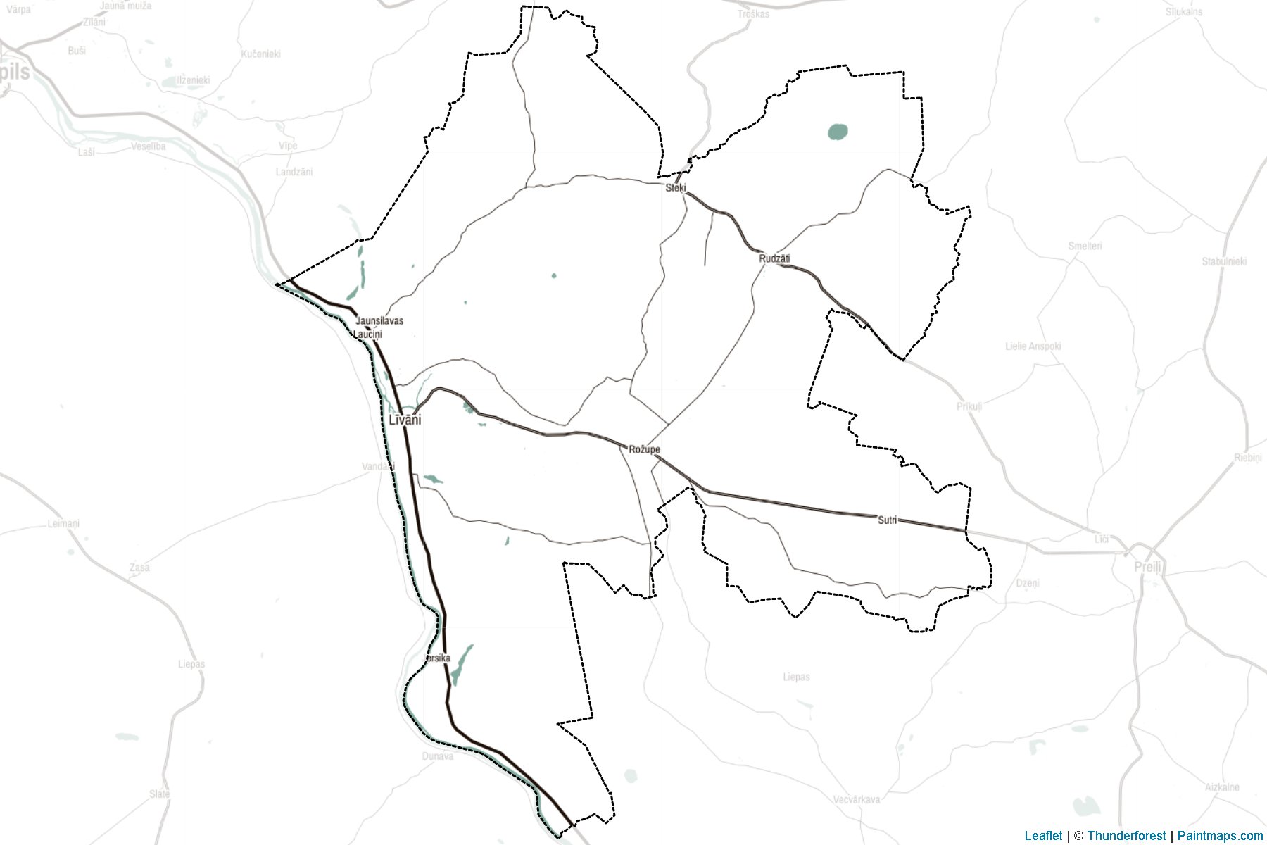 Muestras de recorte de mapas Livanu (Letonia)-2