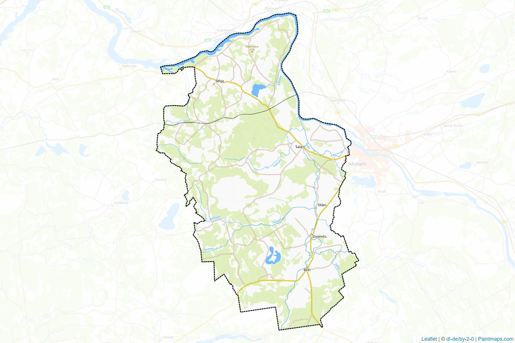 Muestras de recorte de mapas Salas (Letonia)-1