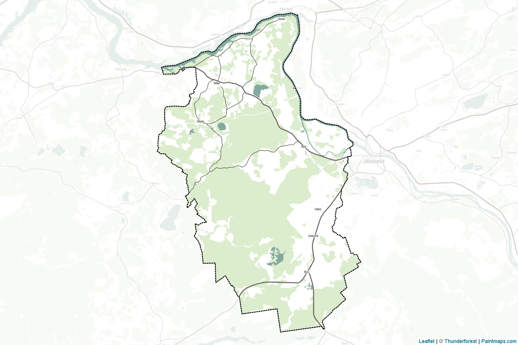 Muestras de recorte de mapas Salas (Letonia)-2