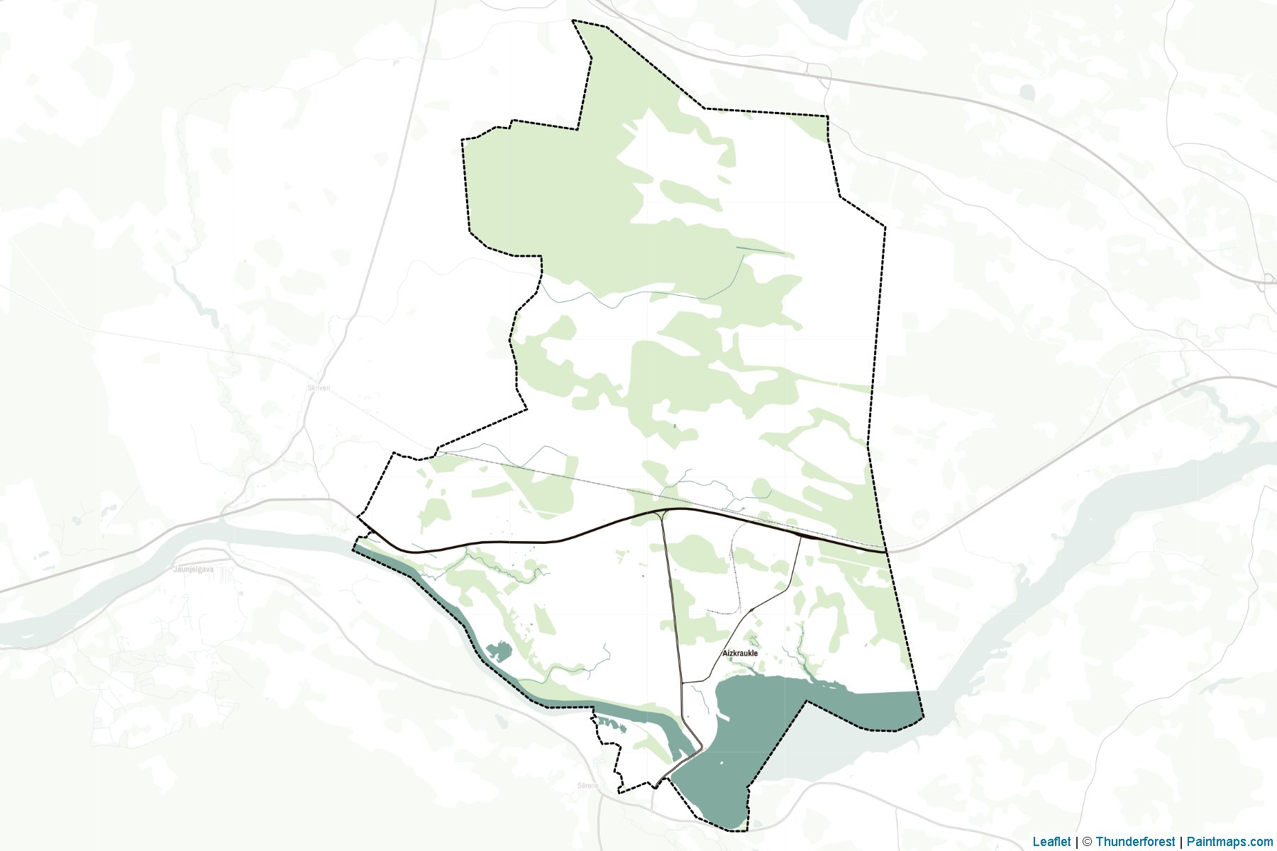 Muestras de recorte de mapas Aizkraukles (Letonia)-2