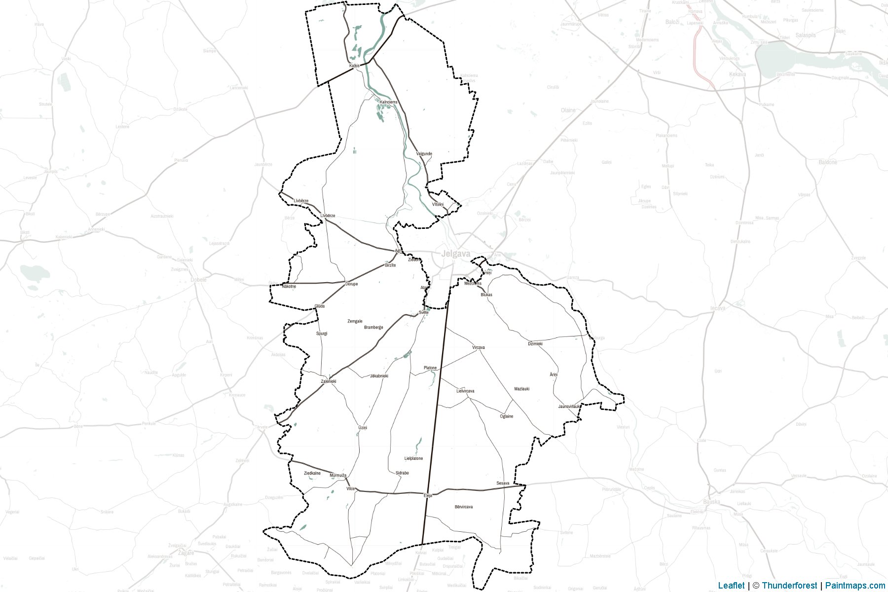 Muestras de recorte de mapas Jelgavas (Letonia)-2