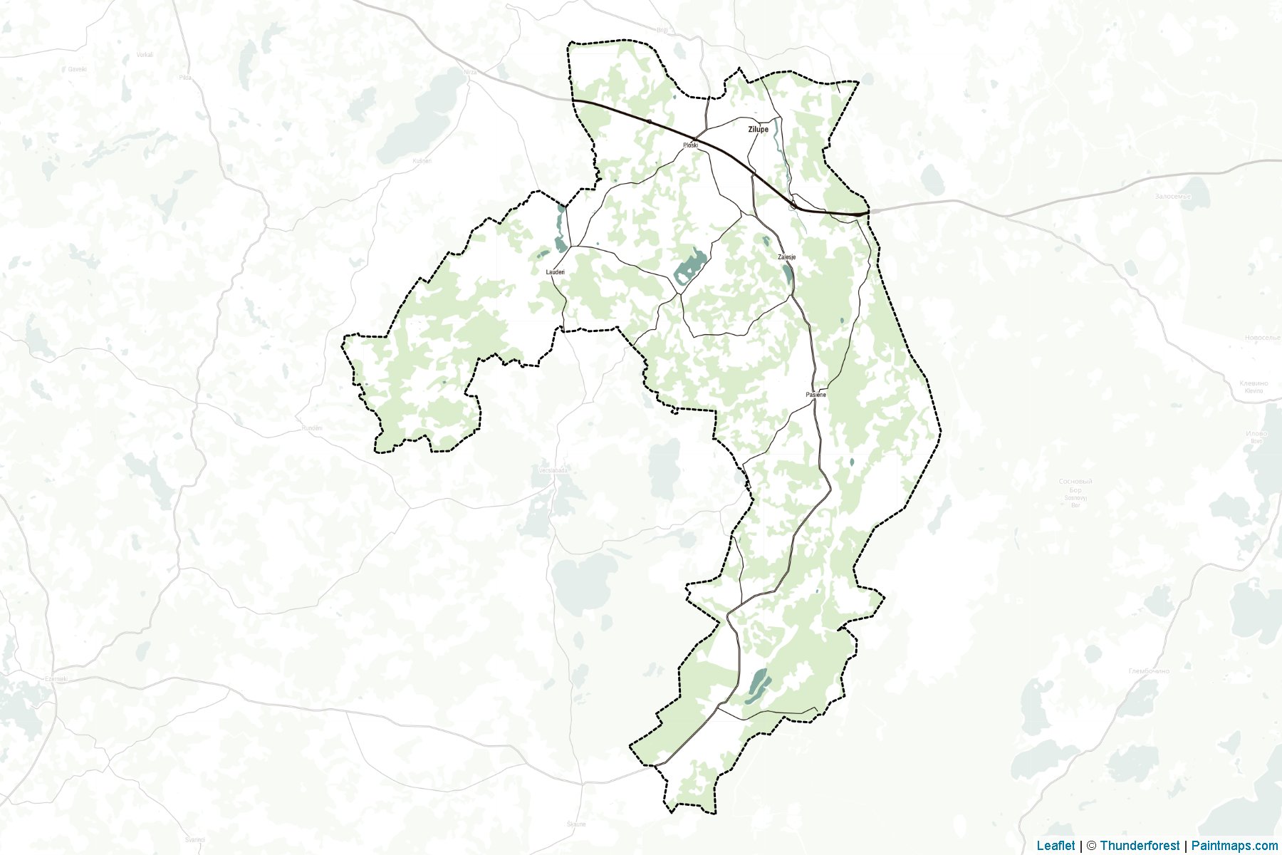 Muestras de recorte de mapas Zilupes (Letonia)-2