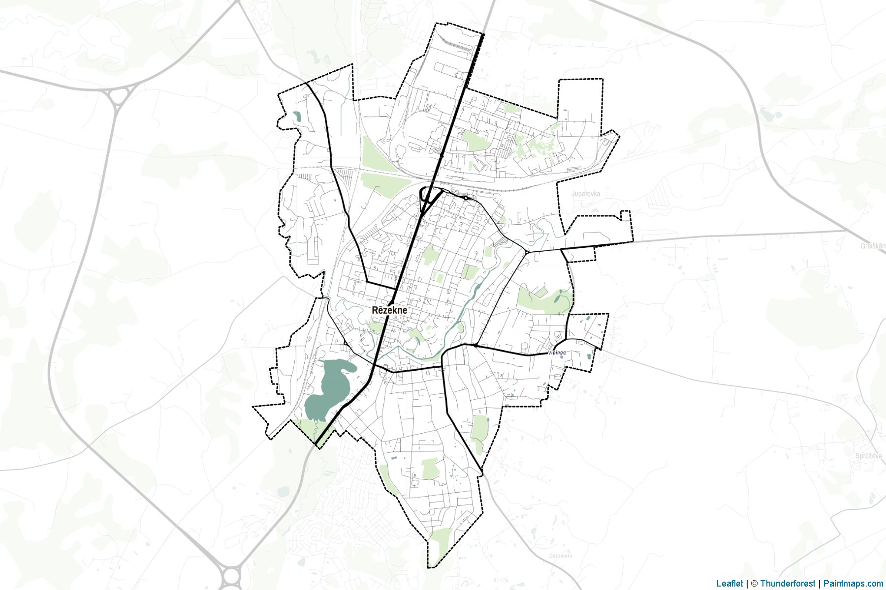 Muestras de recorte de mapas Rezekne (Letonia)-2