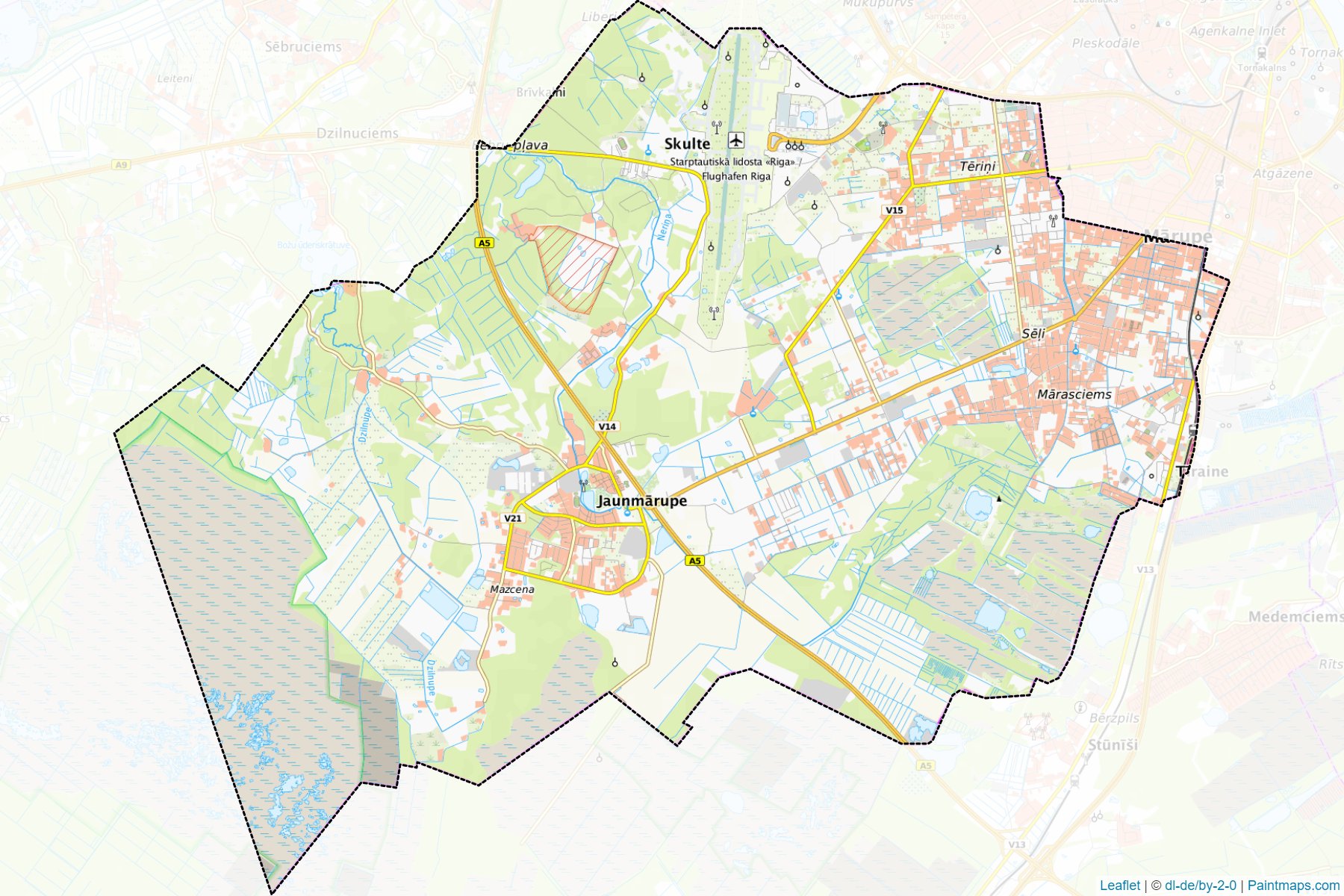 Muestras de recorte de mapas Marupes (Letonia)-1