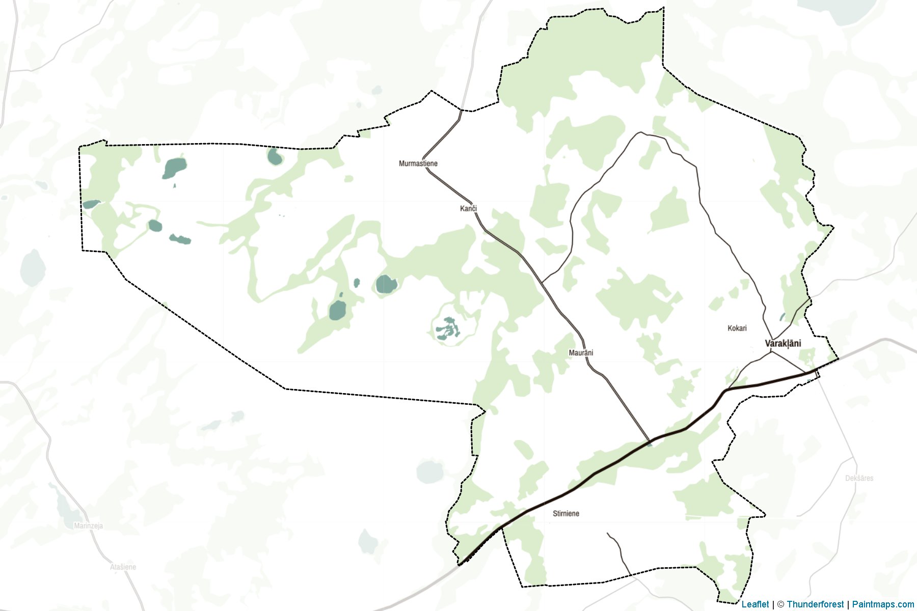 Muestras de recorte de mapas Varaklanu (Letonia)-2