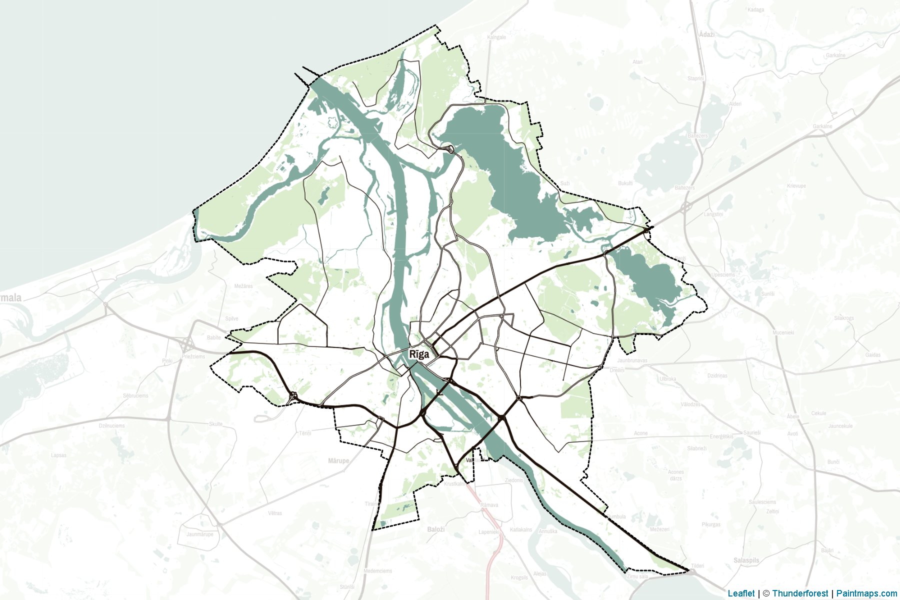 Muestras de recorte de mapas Riga (Letonia)-2