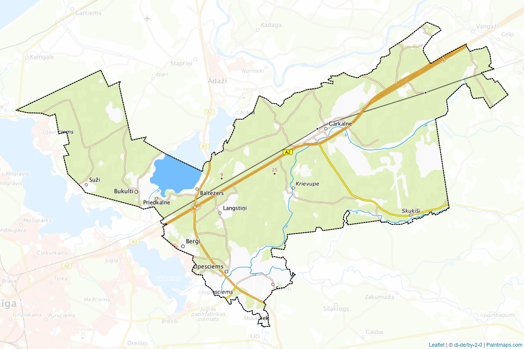 Muestras de recorte de mapas Garkalnes (Letonia)-1