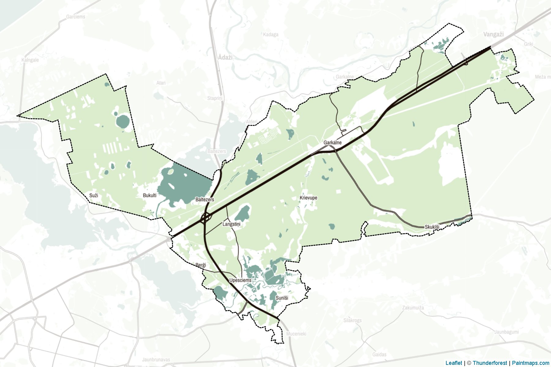 Muestras de recorte de mapas Garkalnes (Letonia)-2