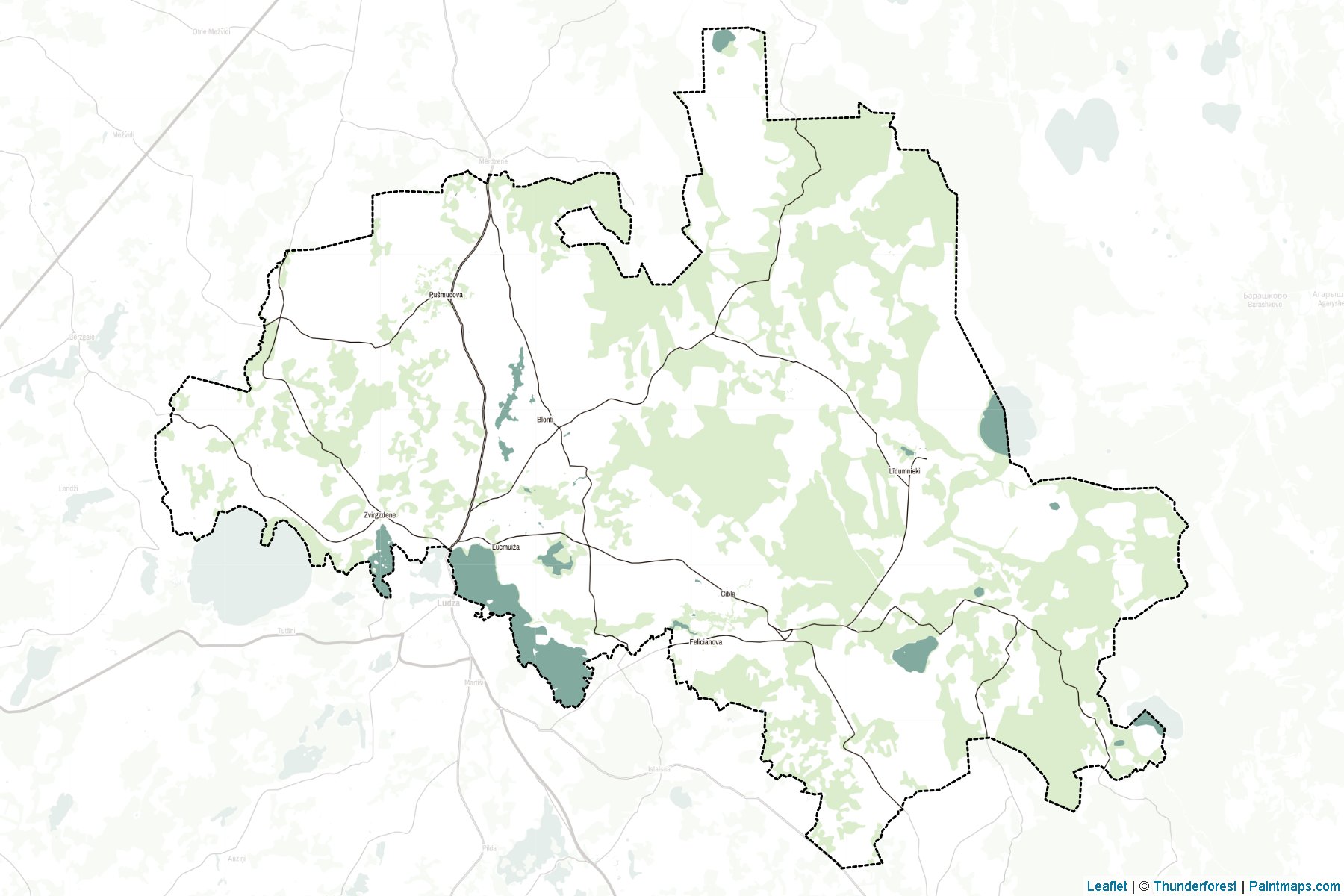 Muestras de recorte de mapas Ciblas (Letonia)-2