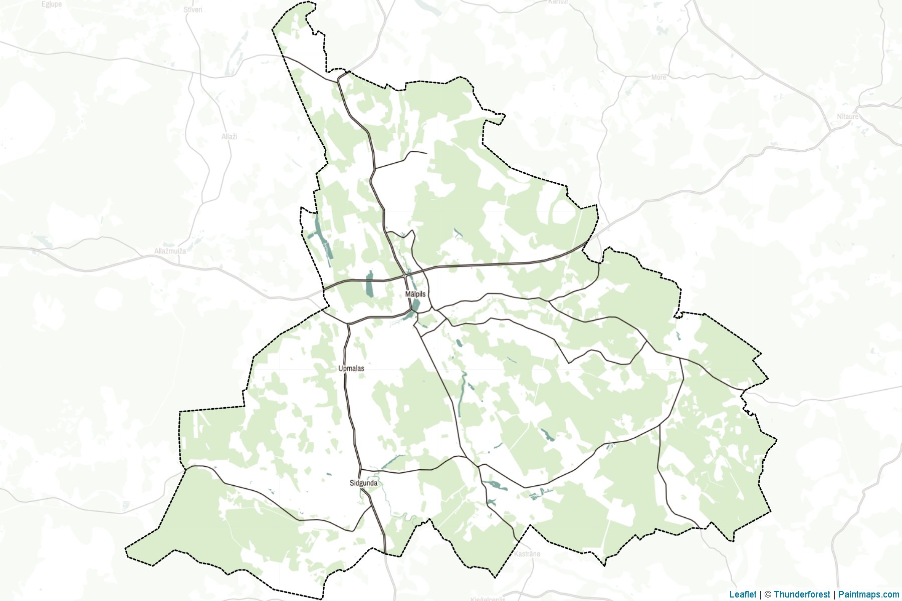 Muestras de recorte de mapas Malpils (Letonia)-2