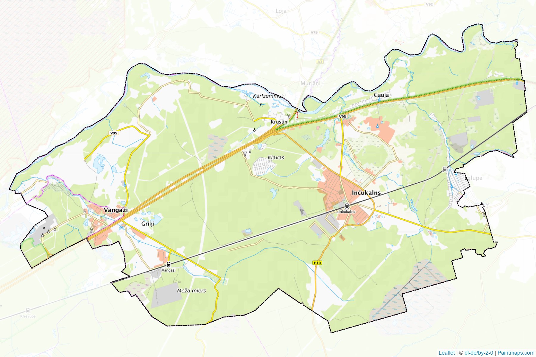 Muestras de recorte de mapas Incukalna (Letonia)-1