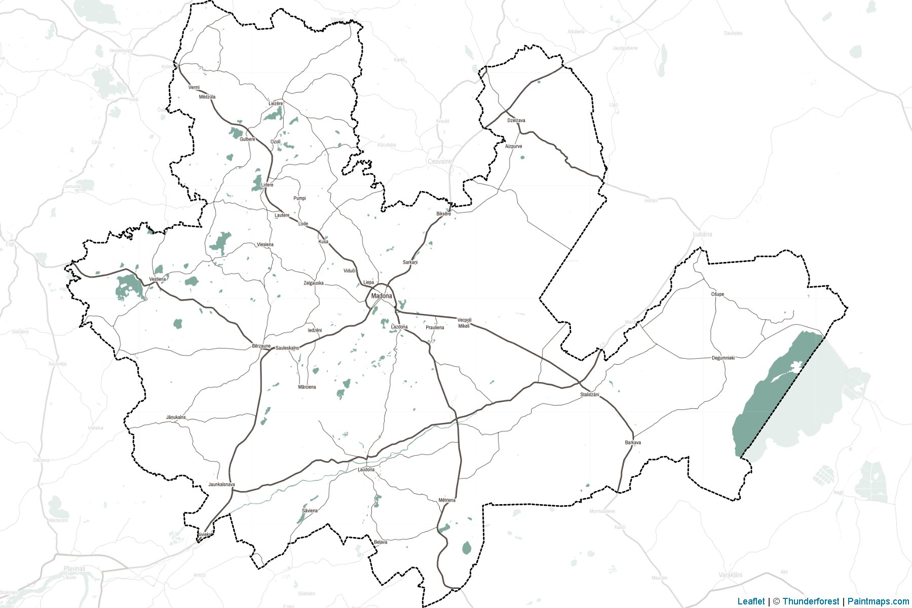 Madonas (Latvia) Map Cropping Samples-2