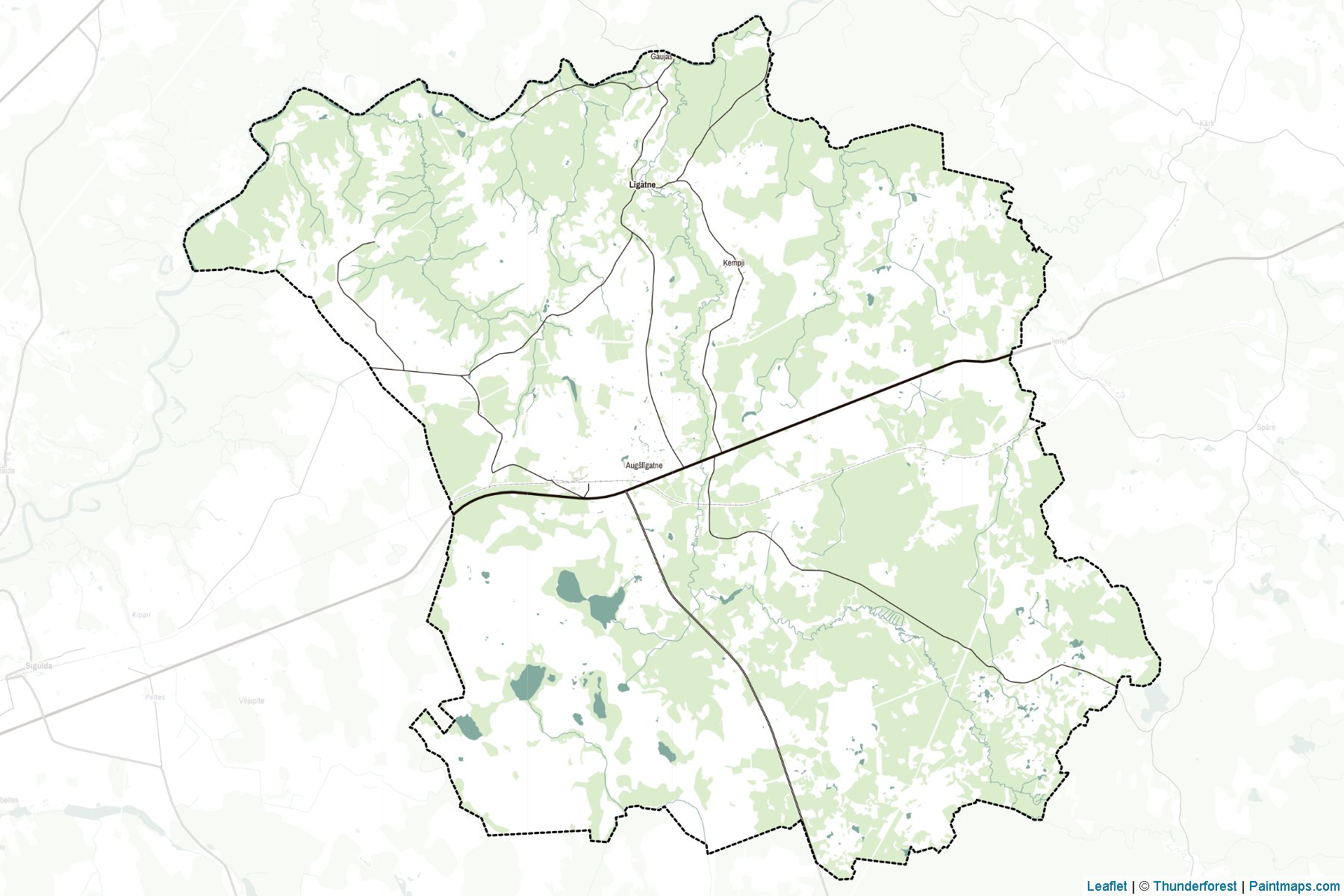 Muestras de recorte de mapas Ligatnes (Letonia)-2