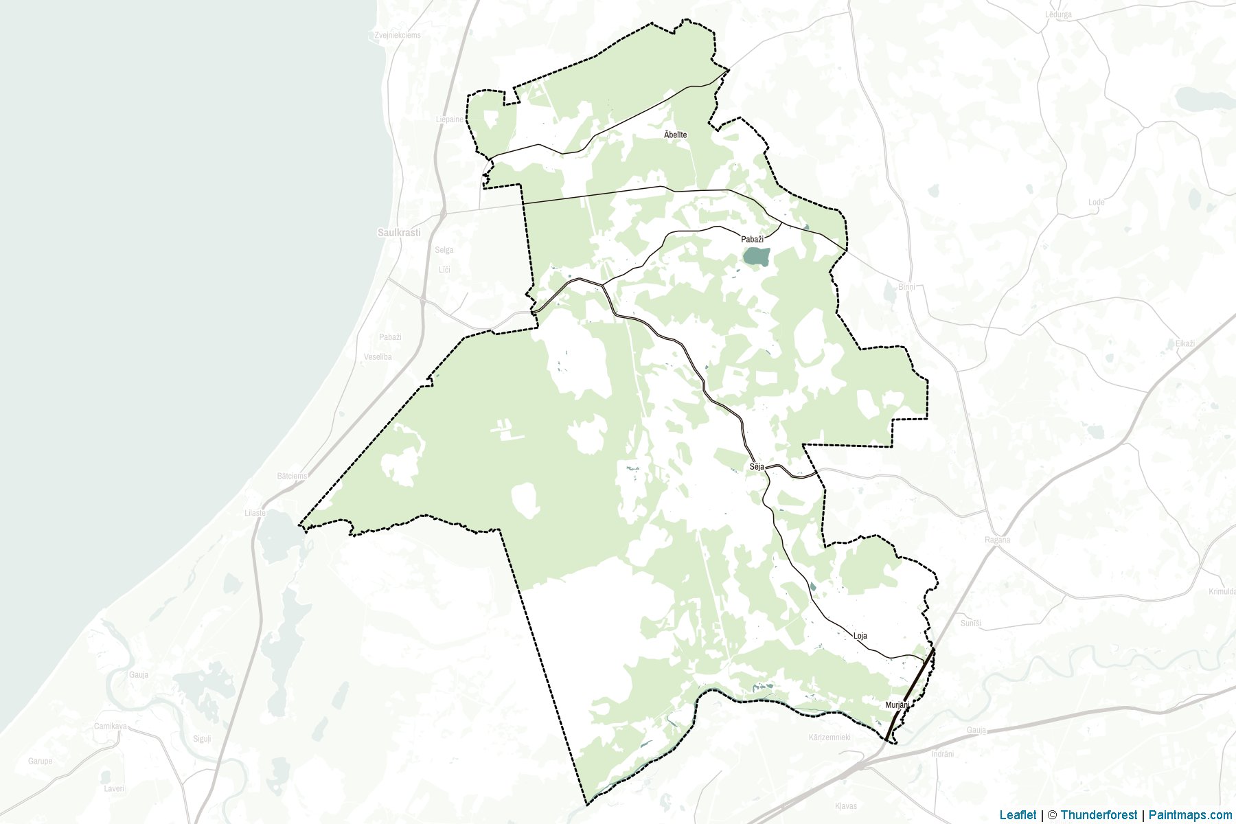 Muestras de recorte de mapas Sejas (Letonia)-2