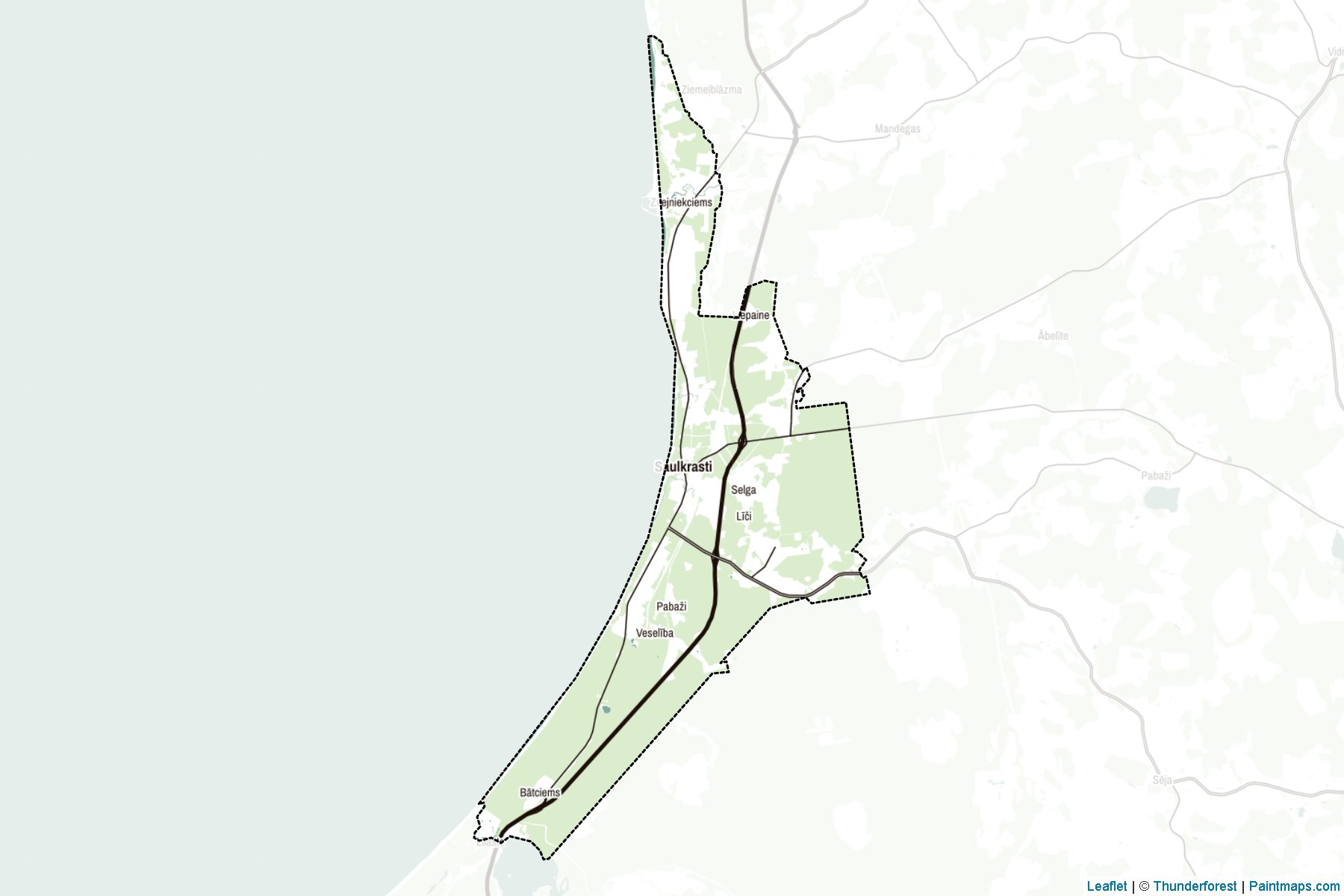 Muestras de recorte de mapas Saulkrastu (Letonia)-2