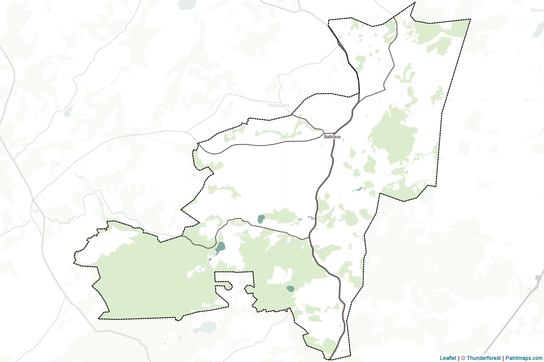 Muestras de recorte de mapas Baltinavas (Letonia)-2