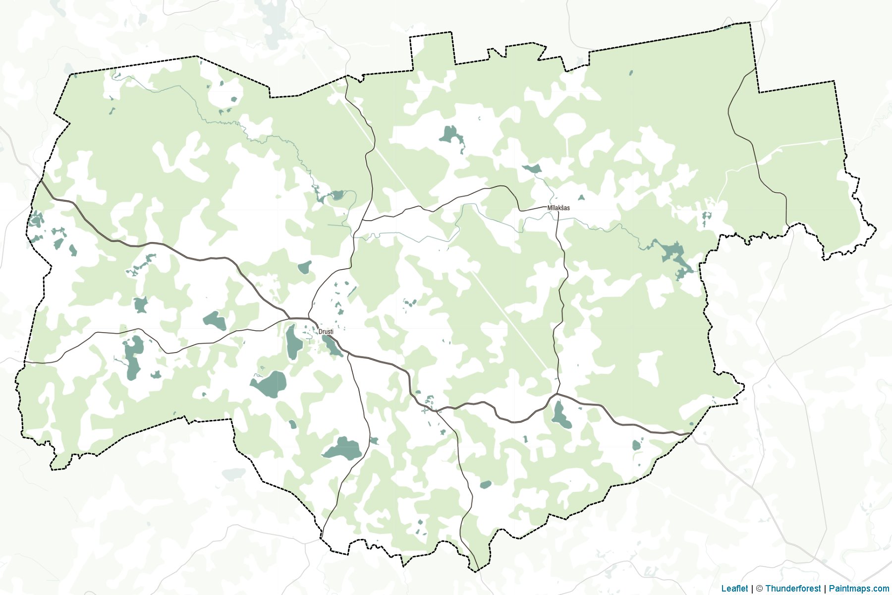 Raunas (Latvia) Map Cropping Samples-2