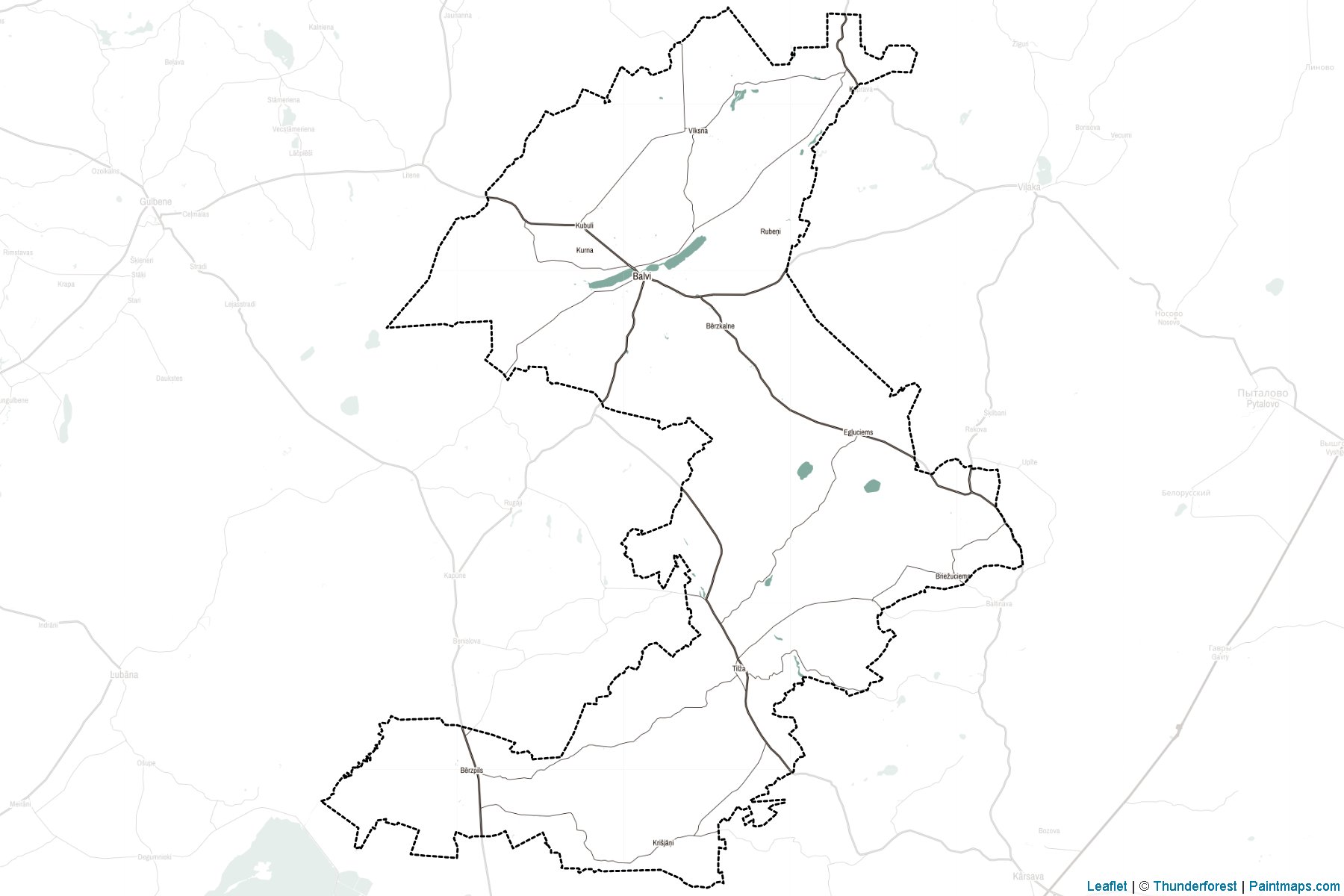 Muestras de recorte de mapas Balvu (Letonia)-2