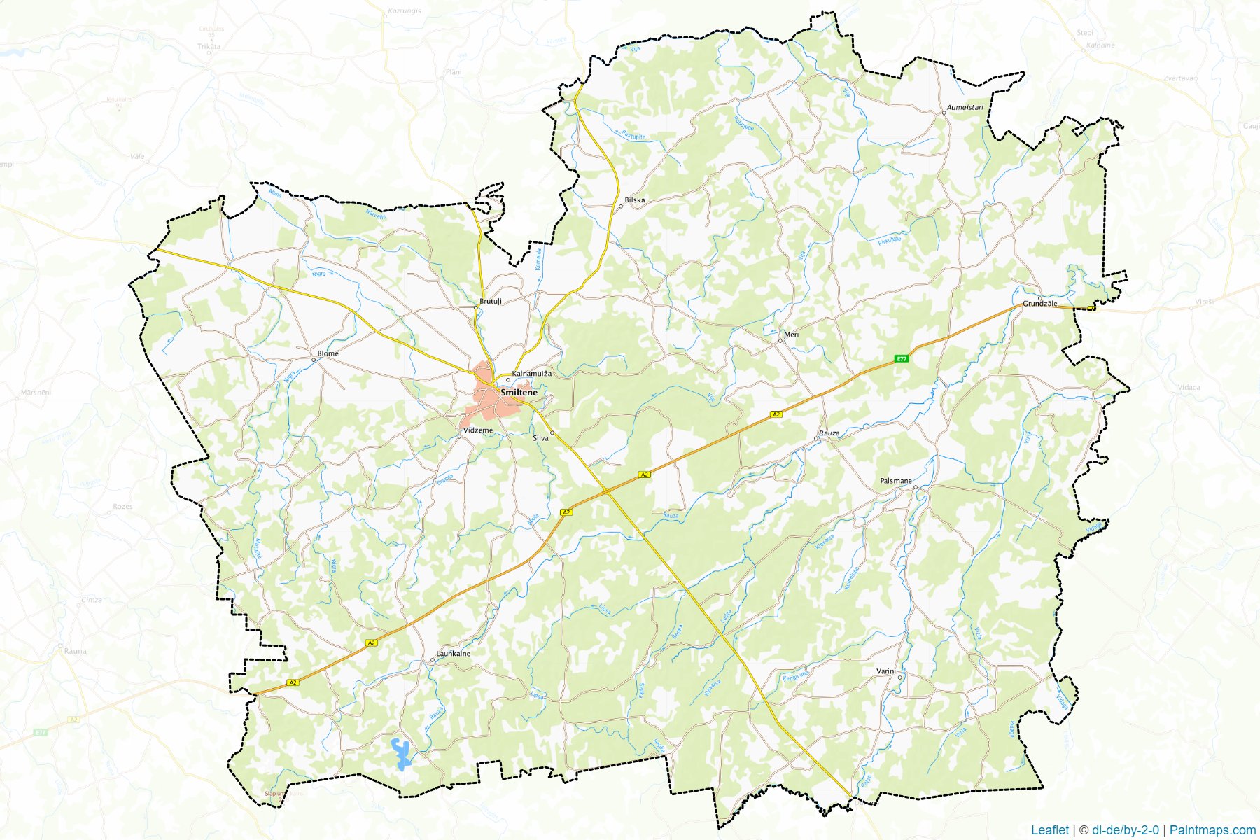 Smiltenes (Latvia) Map Cropping Samples-1