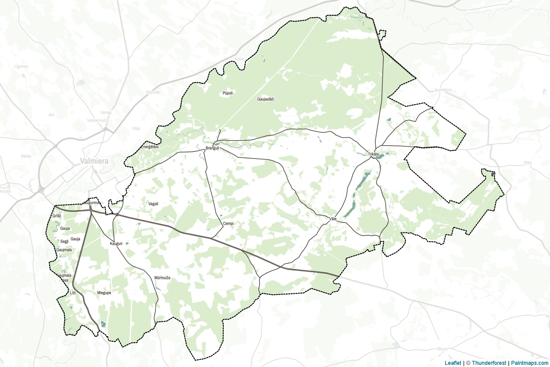 Muestras de recorte de mapas Beverinas (Letonia)-2