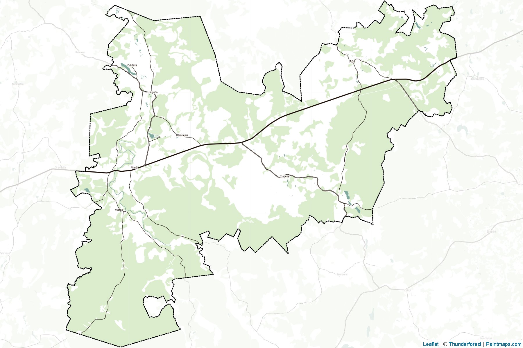 Muestras de recorte de mapas Apes (Letonia)-2