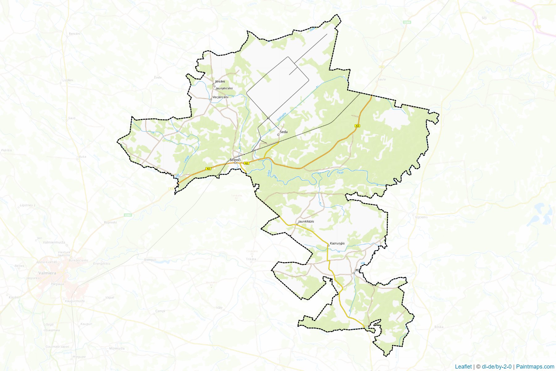 Muestras de recorte de mapas Strencu (Letonia)-1