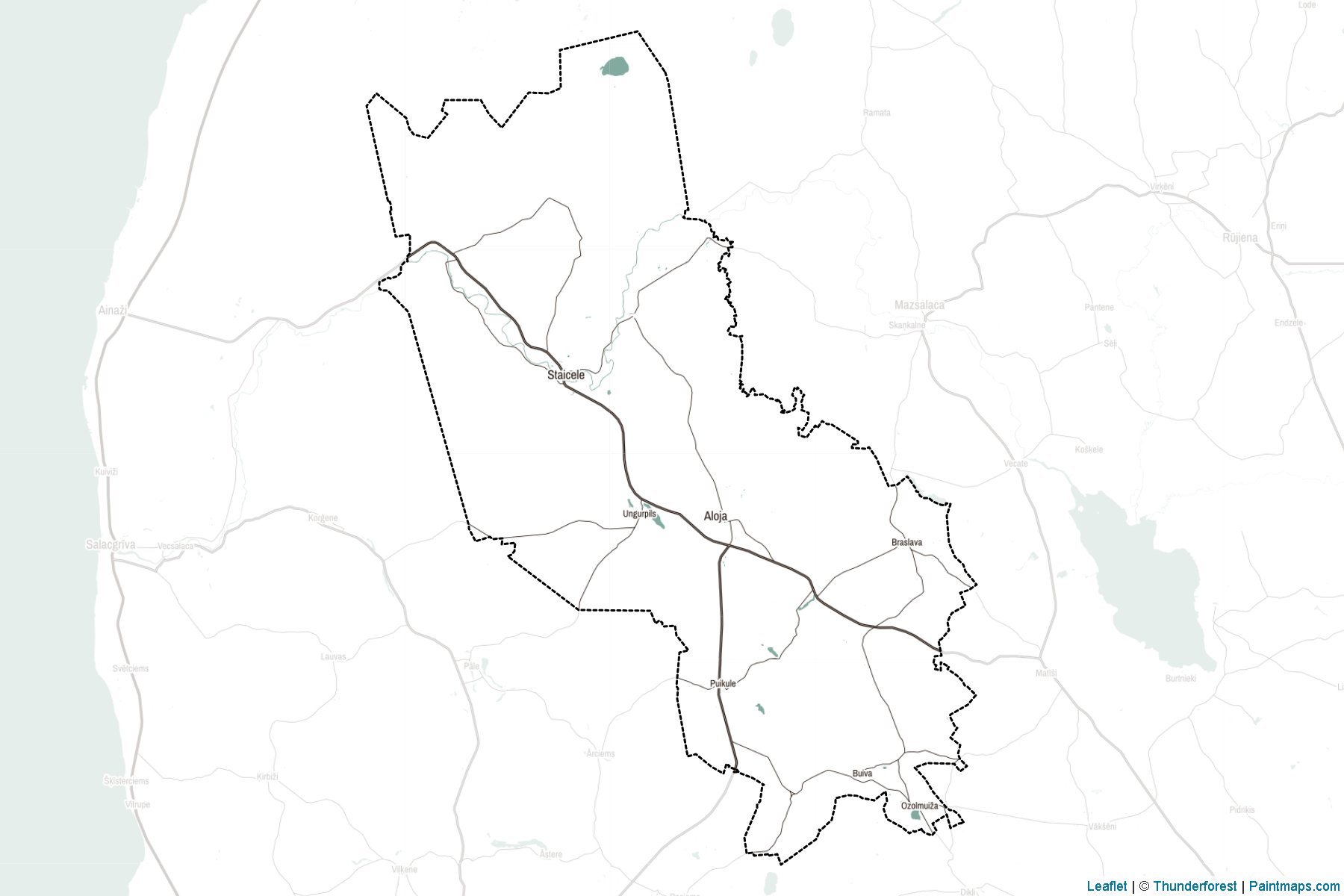 Muestras de recorte de mapas Alojas (Letonia)-2