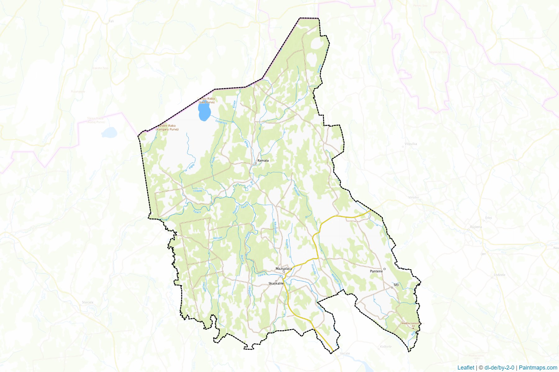 Muestras de recorte de mapas Mazsalacas (Letonia)-1