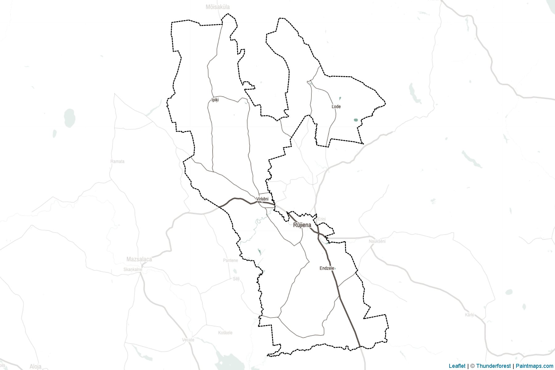 Muestras de recorte de mapas Rujienas (Letonia)-2