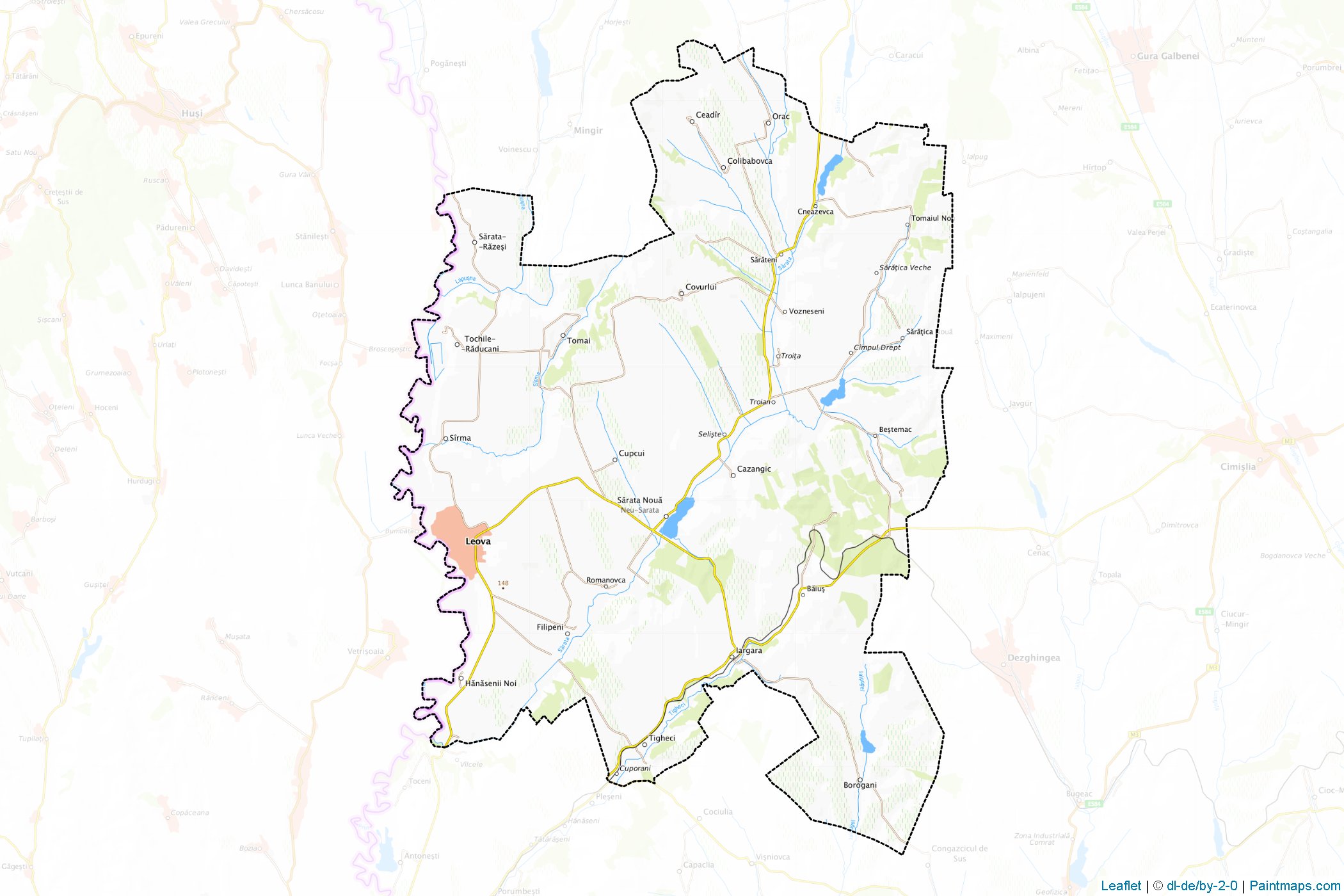 Leova District (Moldova) Haritası Örnekleri-1