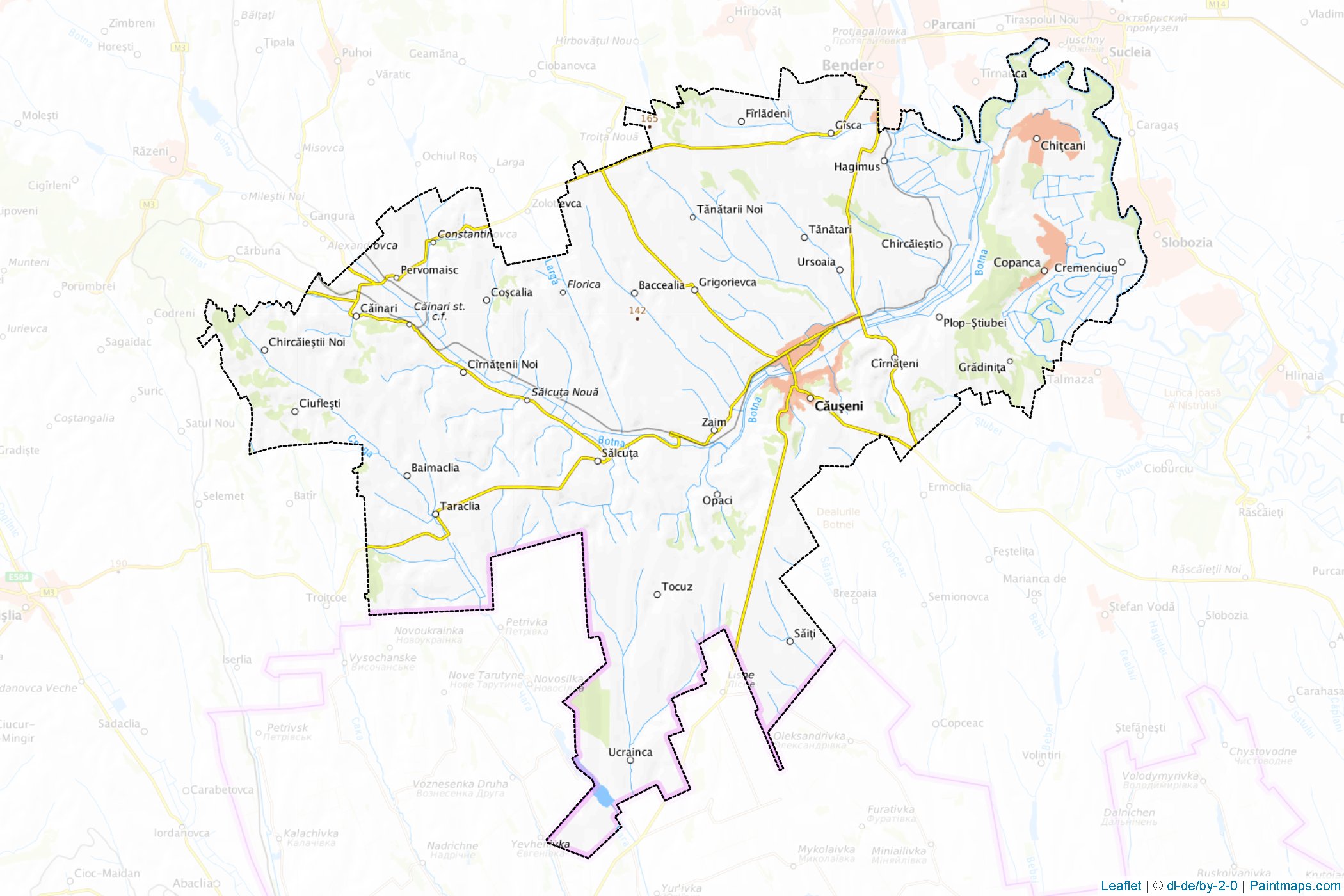 Causeni (Moldova) Map Cropping Samples-1