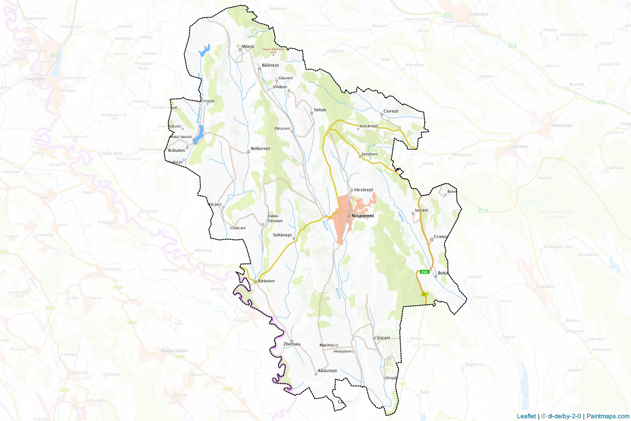 Muestras de recorte de mapas Nisporeni (Moldavia)-1