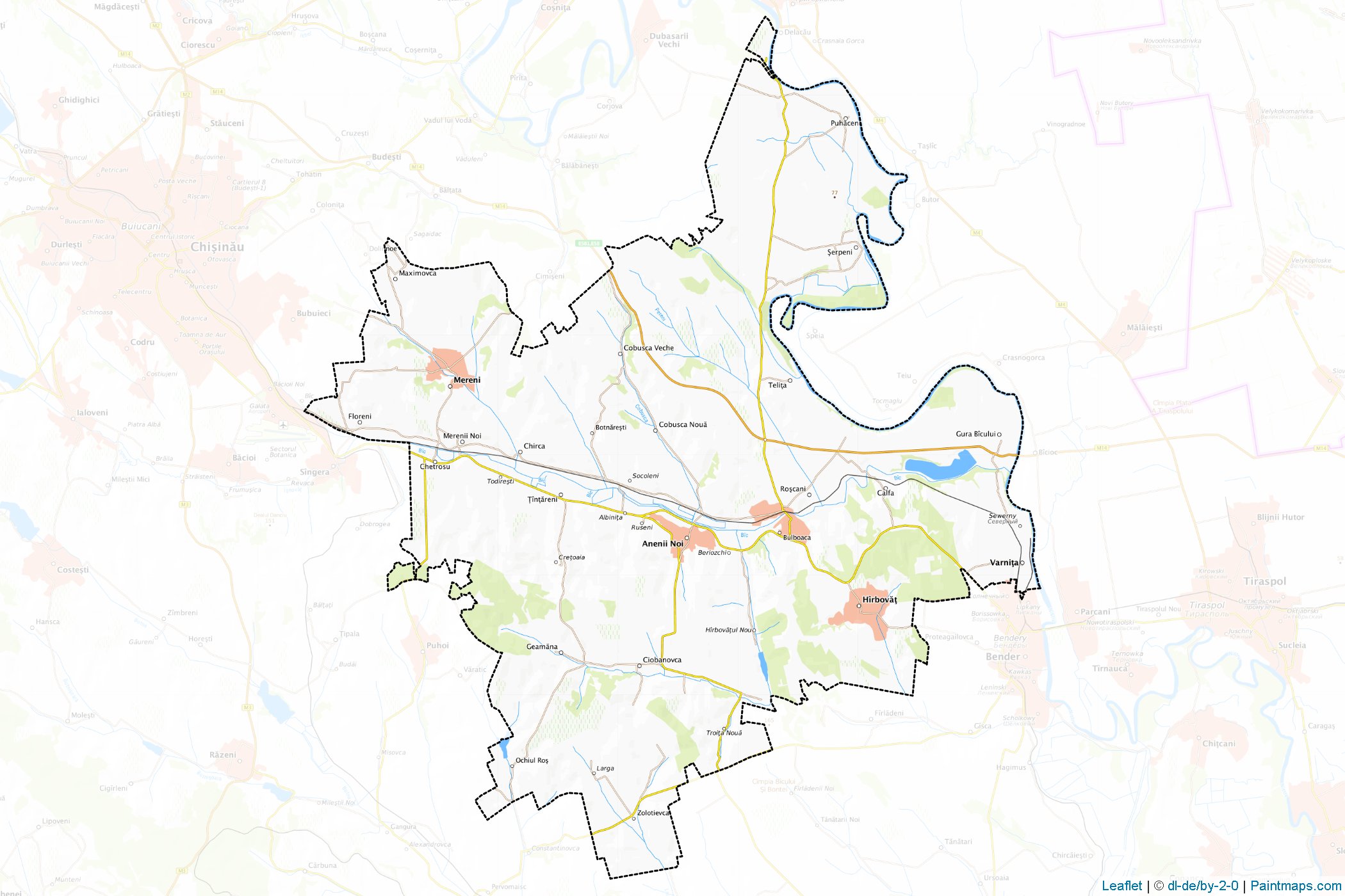 Anenii Noi (Moldova) Map Cropping Samples-1