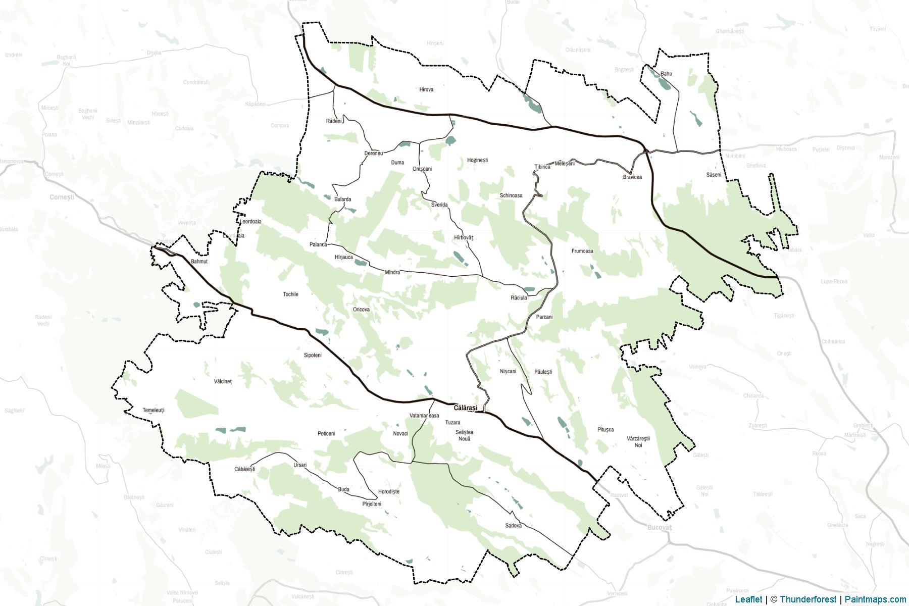 Muestras de recorte de mapas Călăraşi (Moldavia)-2