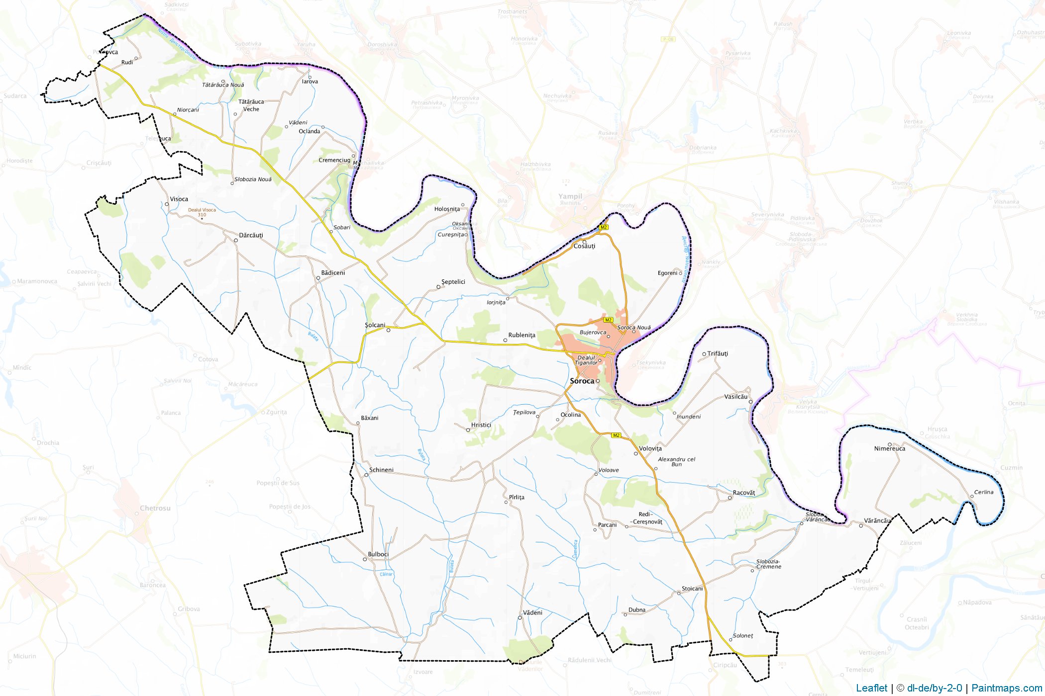 Soroco District (Moldova) Haritası Örnekleri-1