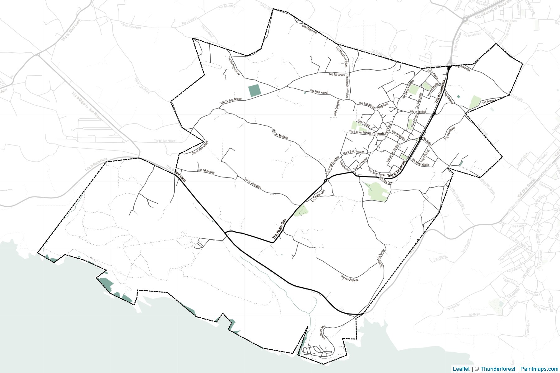 Muestras de recorte de mapas Qrendi (Malta)-2