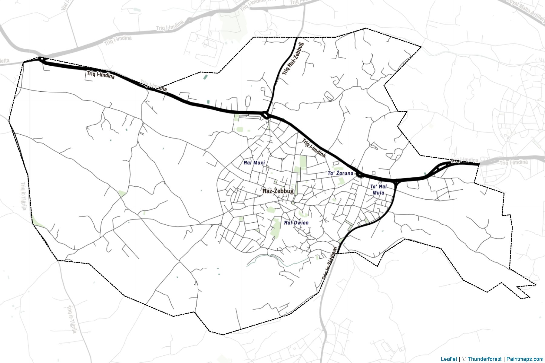 Zebbug (Malta) (Citta' Rohan) (Malta) Map Cropping Samples-2