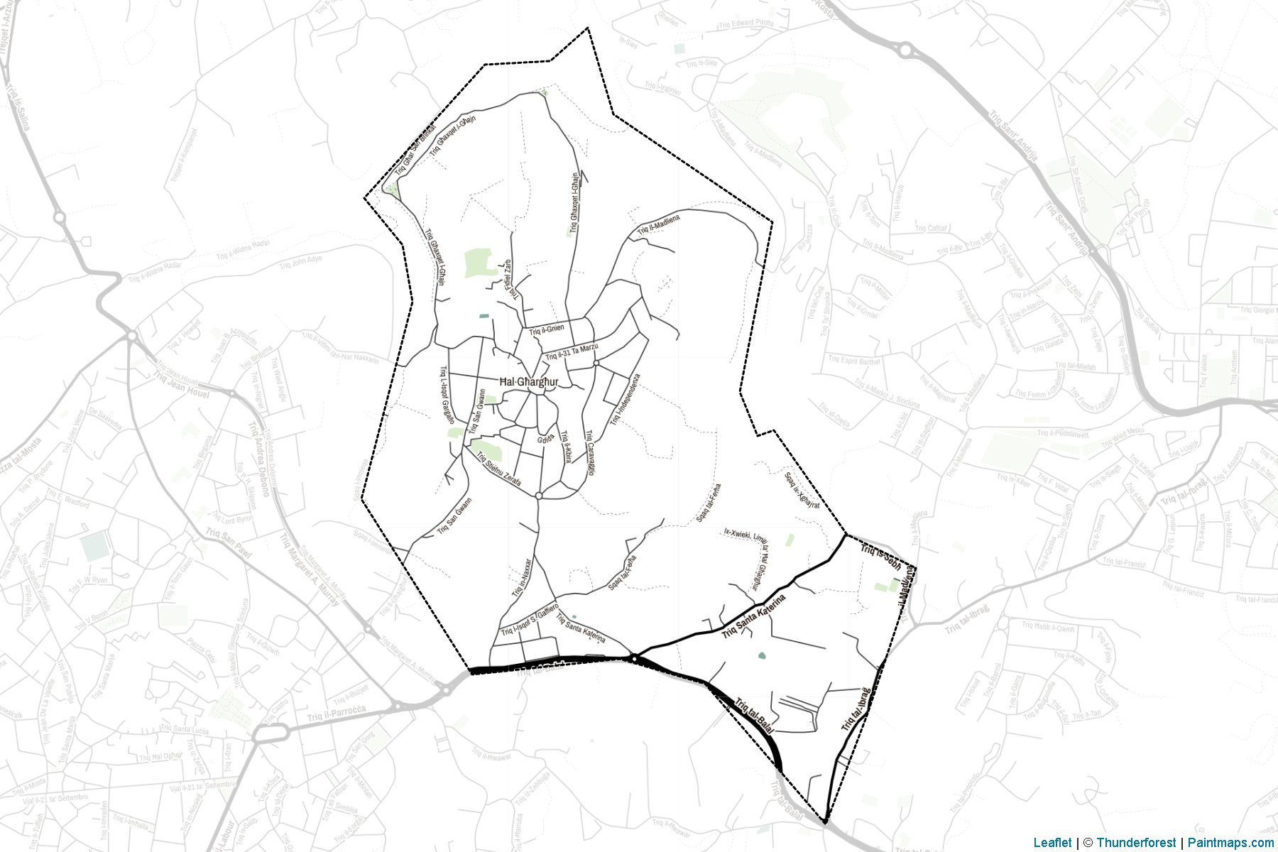 Gharghur (Malta) Map Cropping Samples-2