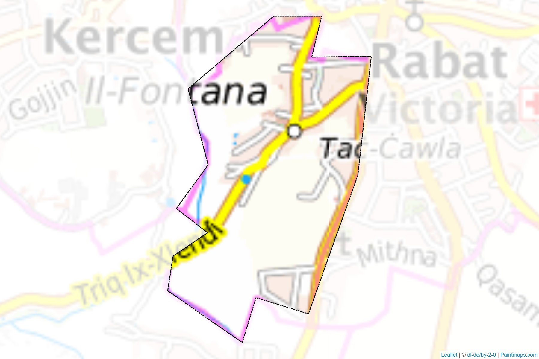 Muestras de recorte de mapas Fontana (Malta)-1