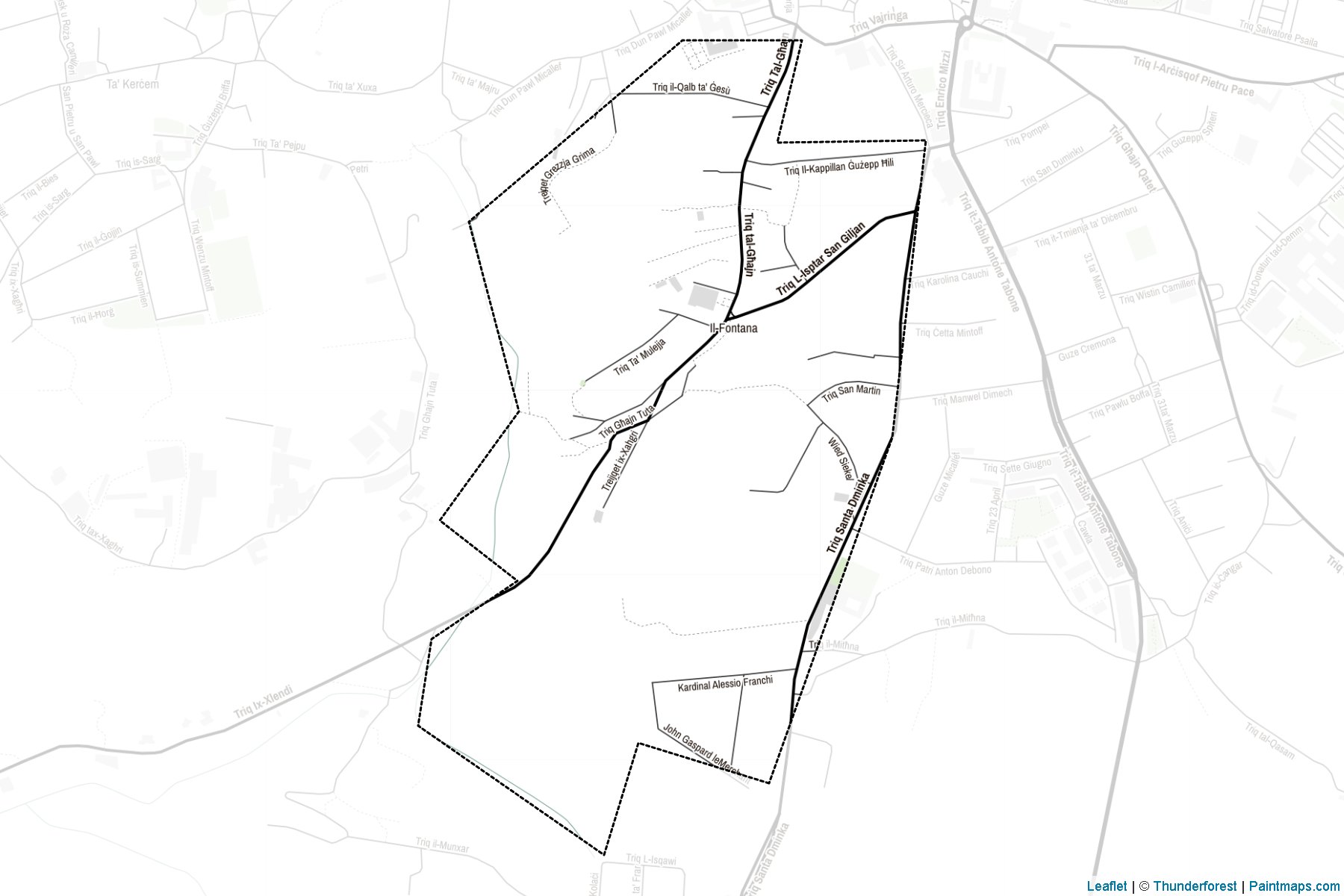 Muestras de recorte de mapas Fontana (Malta)-2