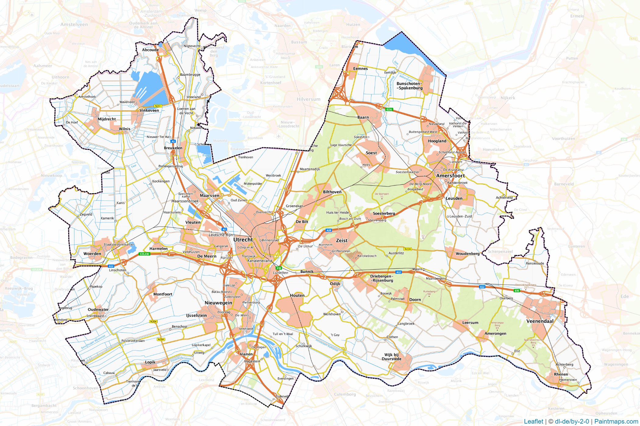 Utrecht (Netherlands) Map Cropping Samples-1