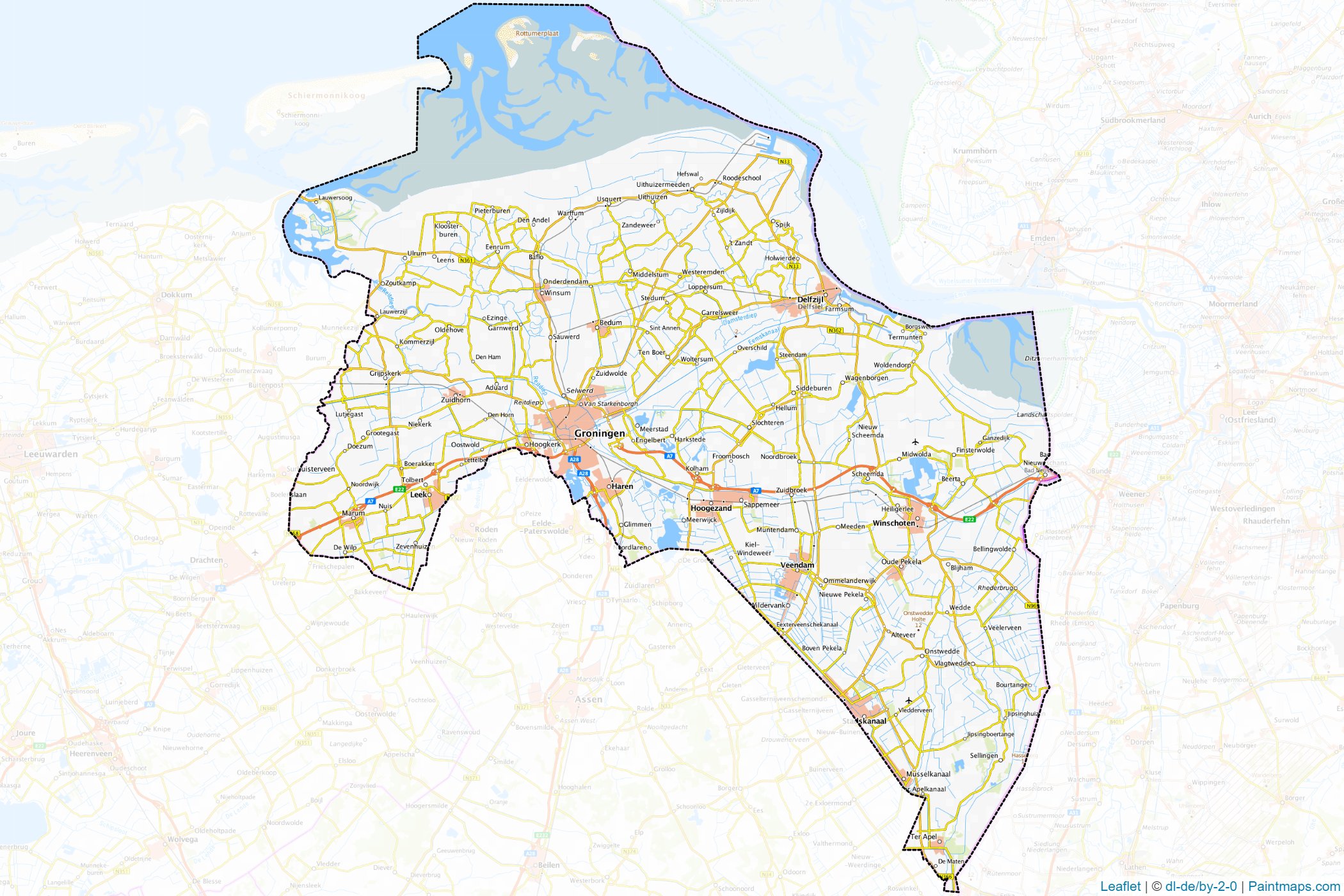 Groningen (Netherlands) Map Cropping Samples-1