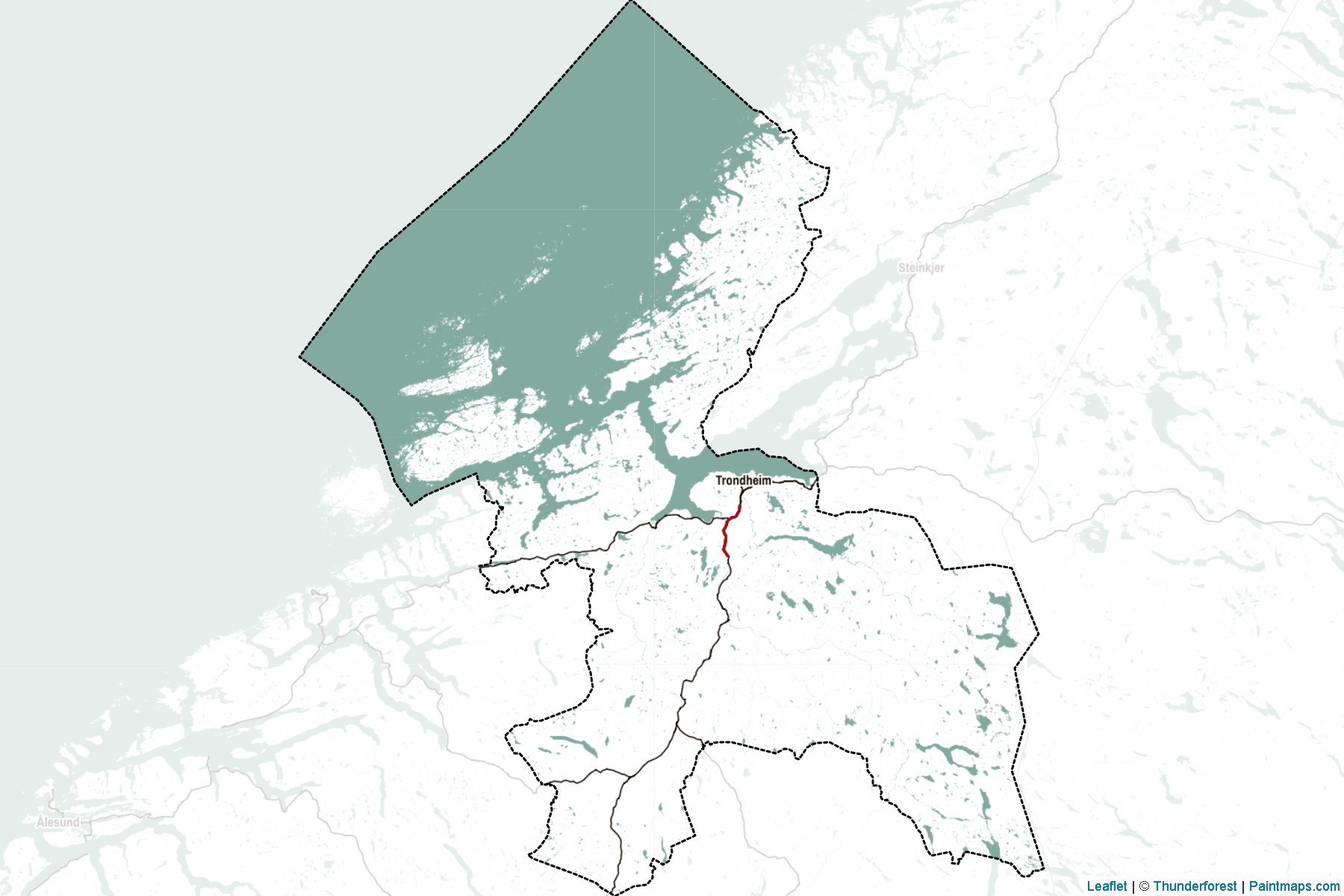 Sør-Trøndelag (Norway) Map Cropping Samples-2