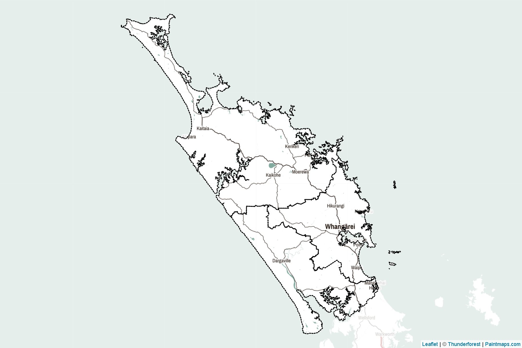 Northland Region (New Zealand) Map Cropping Samples-2