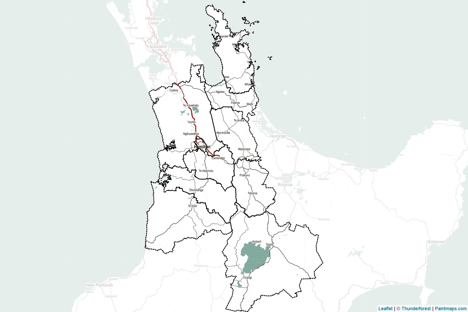 Muestras de recorte de mapas Waikato Region (Nueva Zelanda)-2