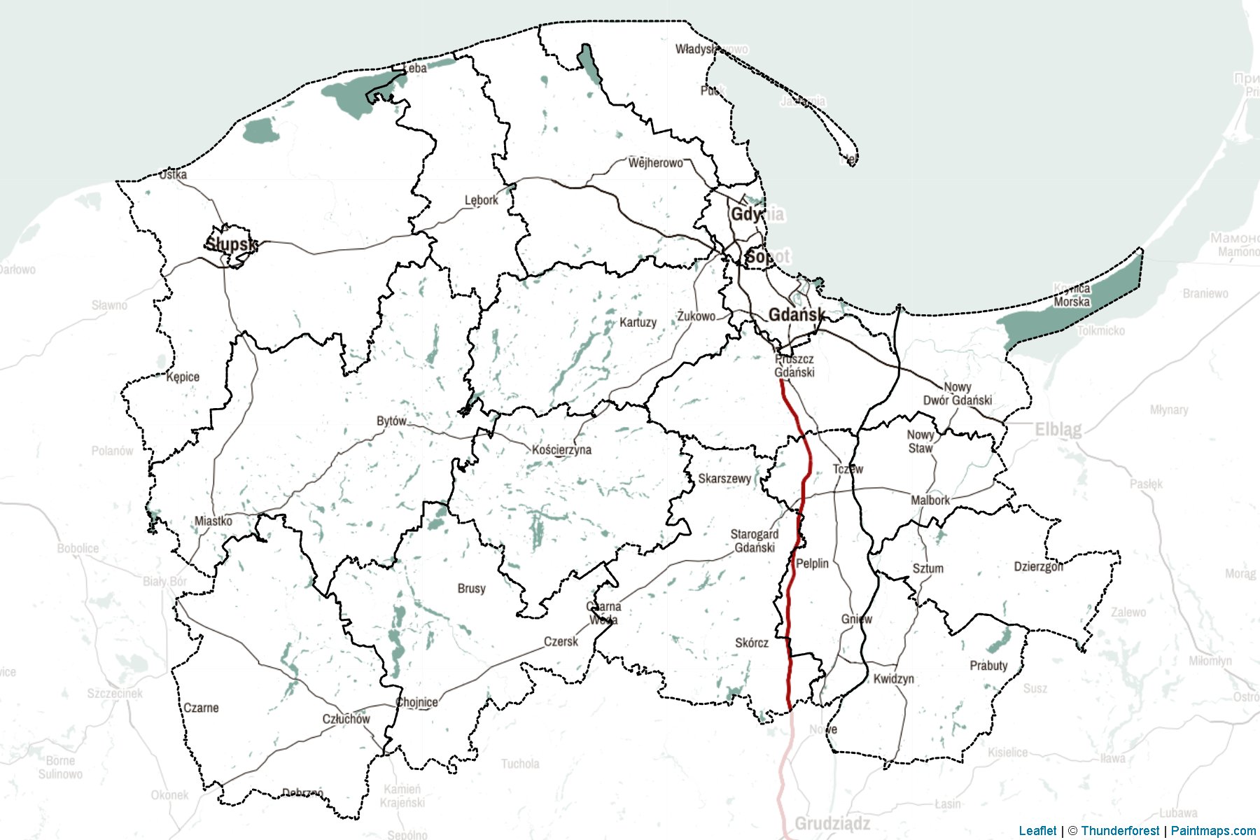 Pomorskie (Poland) Map Cropping Samples-2