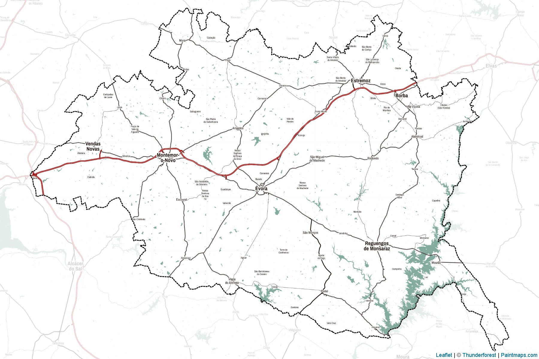 évora District (Portekiz) Haritası Örnekleri-2