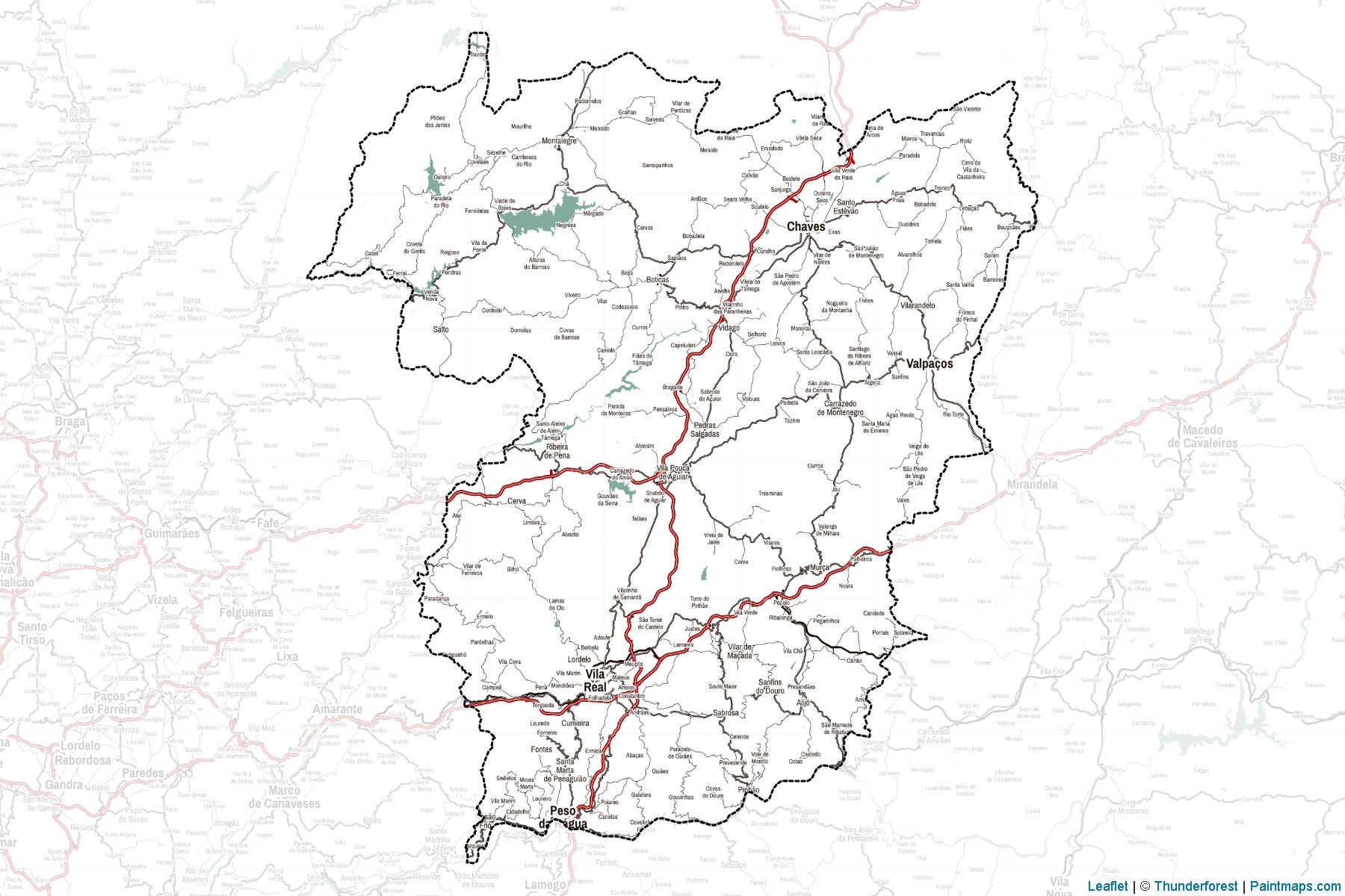 Vila Real (Portugal) Map Cropping Samples-2