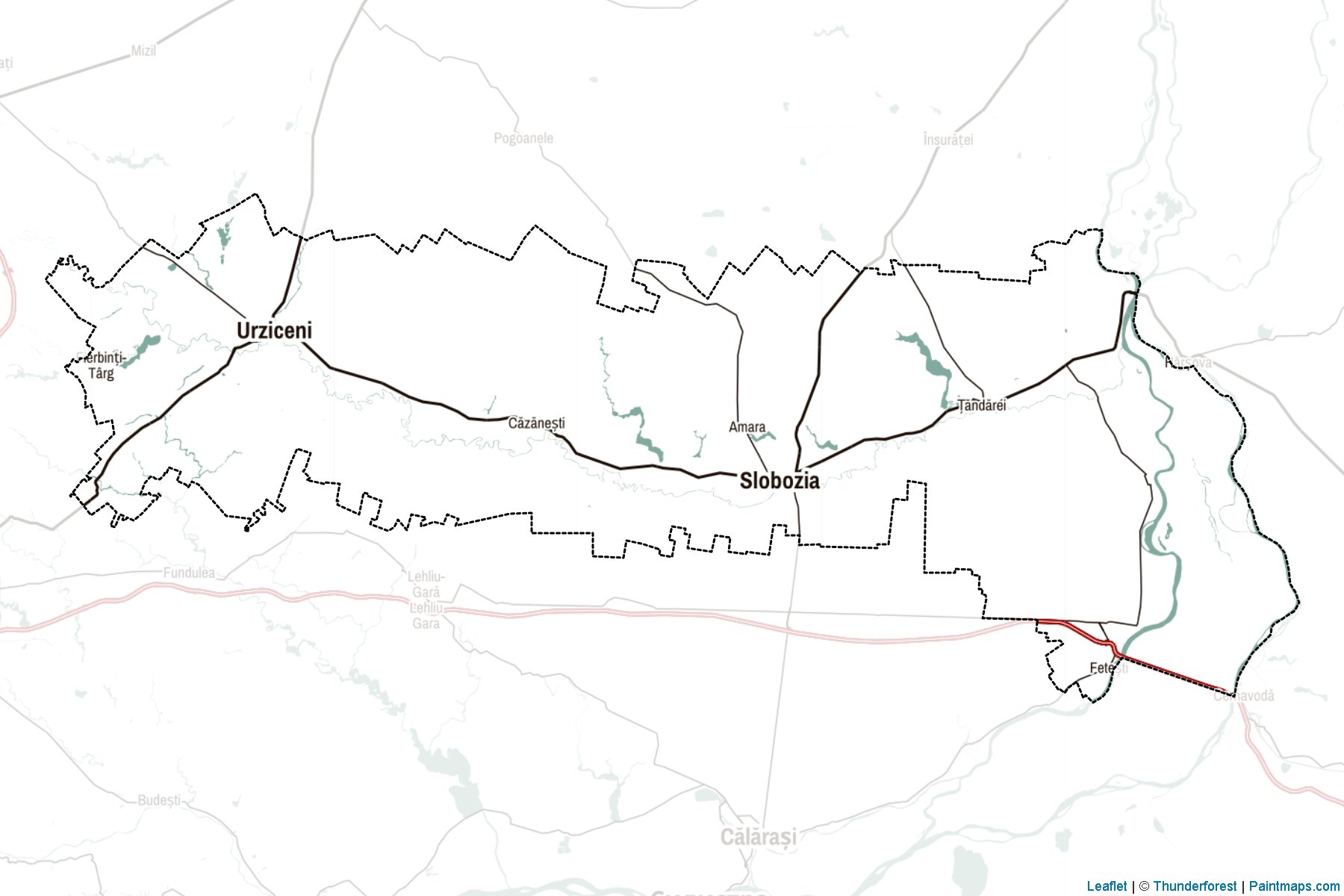 Ialomita (Romania) Map Cropping Samples-2