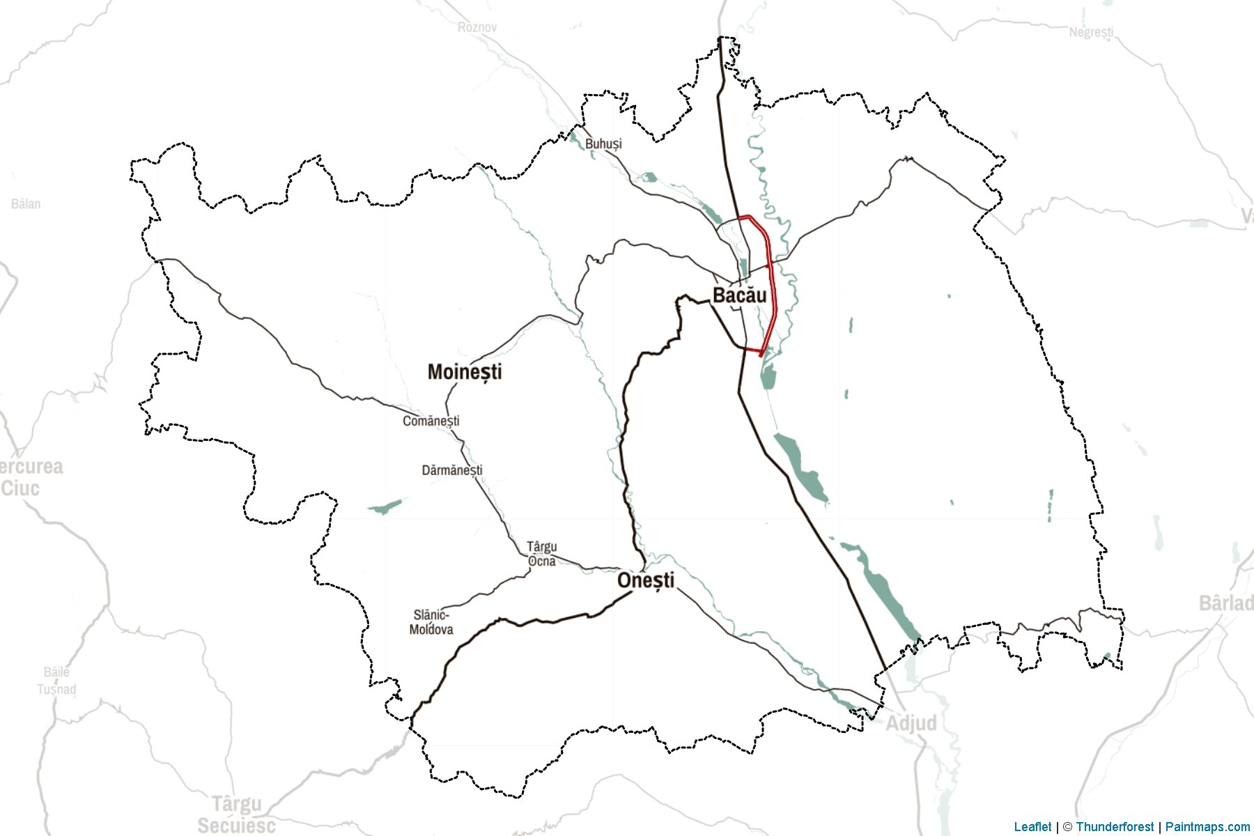 Bacau (Romania) Map Cropping Samples-2